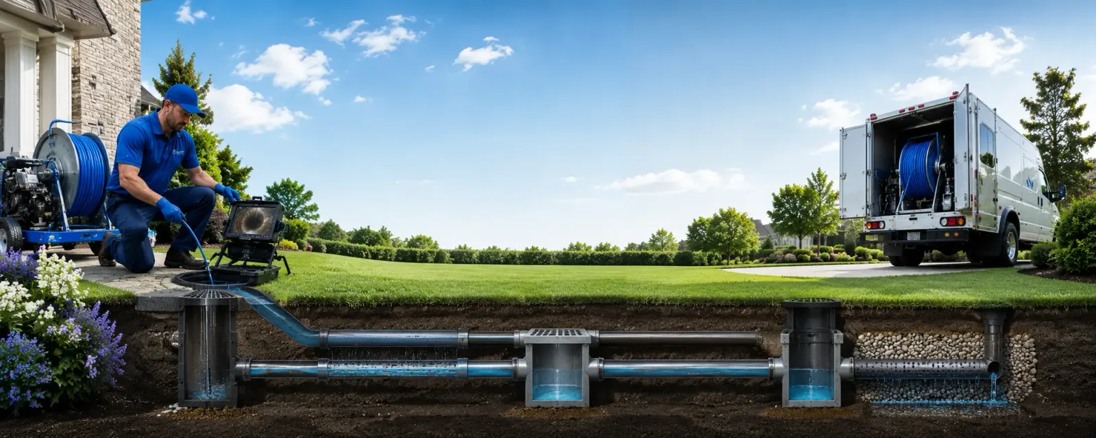 Outdoor drain cleaning information for Rockwood, MI